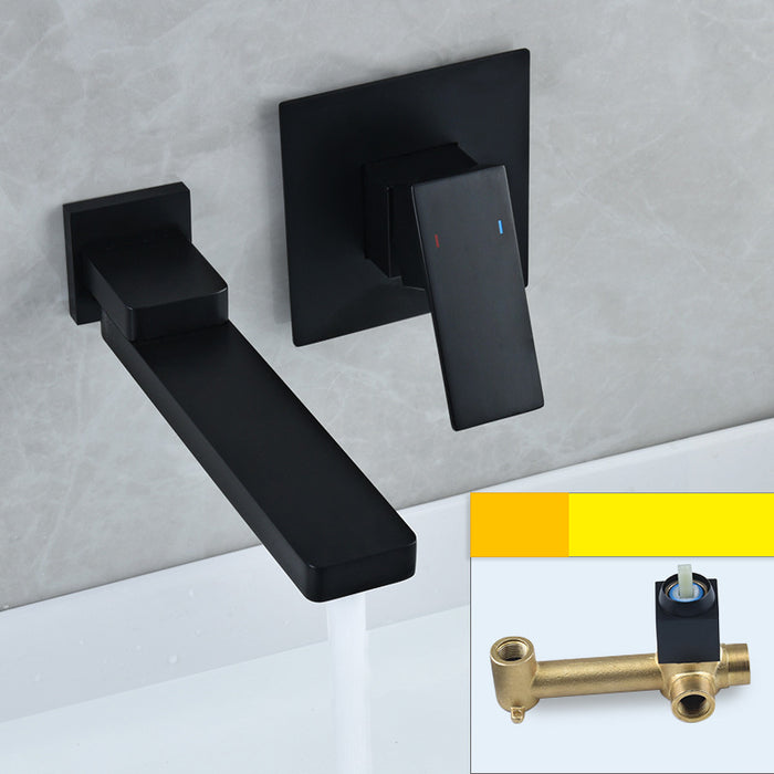 Single Handle Wall Mounted Bathroom Sink Faucet