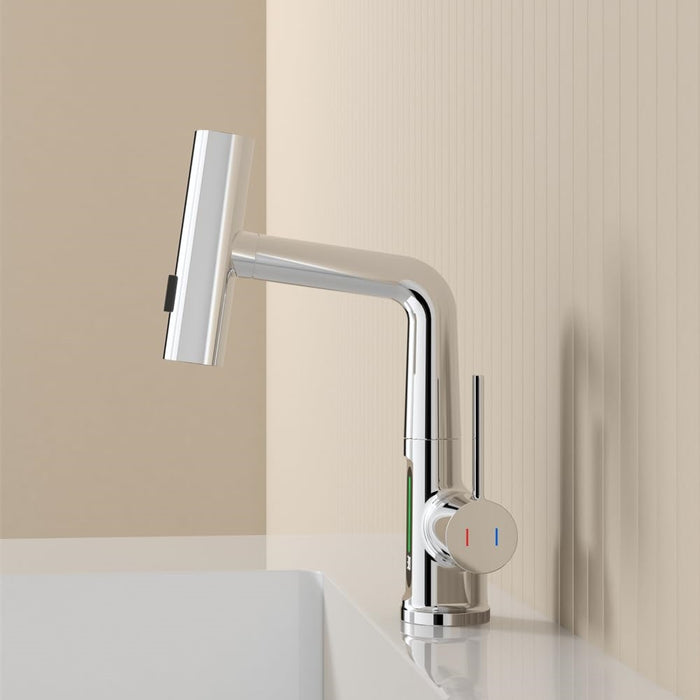 Digital Single Hole Brass Hot and Cold Water Faucet