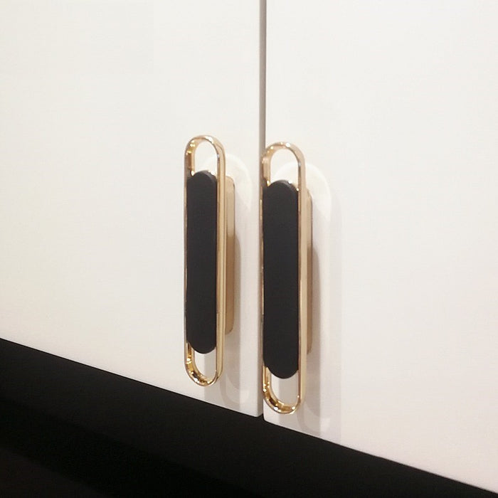 Modern Gold Chrome Kitchen Handle Cabinet Knobs and Pulls