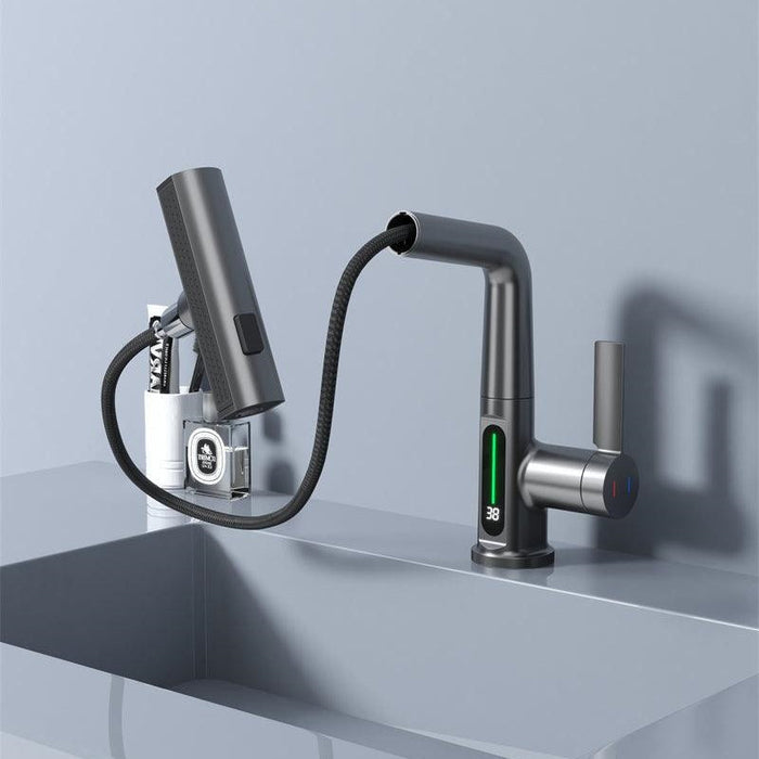 Digital Single Hole Brass Hot and Cold Water Faucet