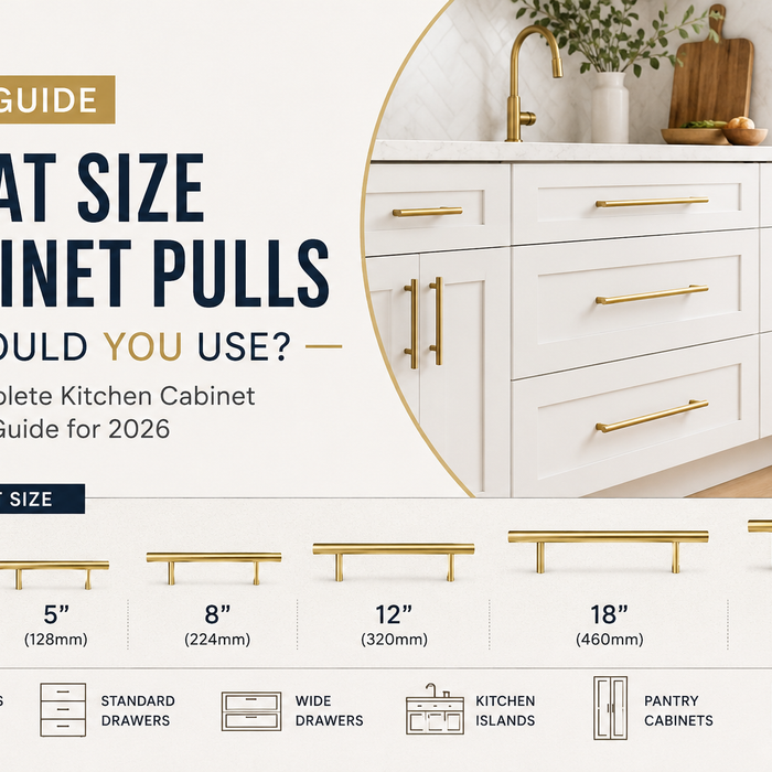 What Size Cabinet Pulls Should You Use? The 2026 Kitchen Cabinet Pull Size Guide