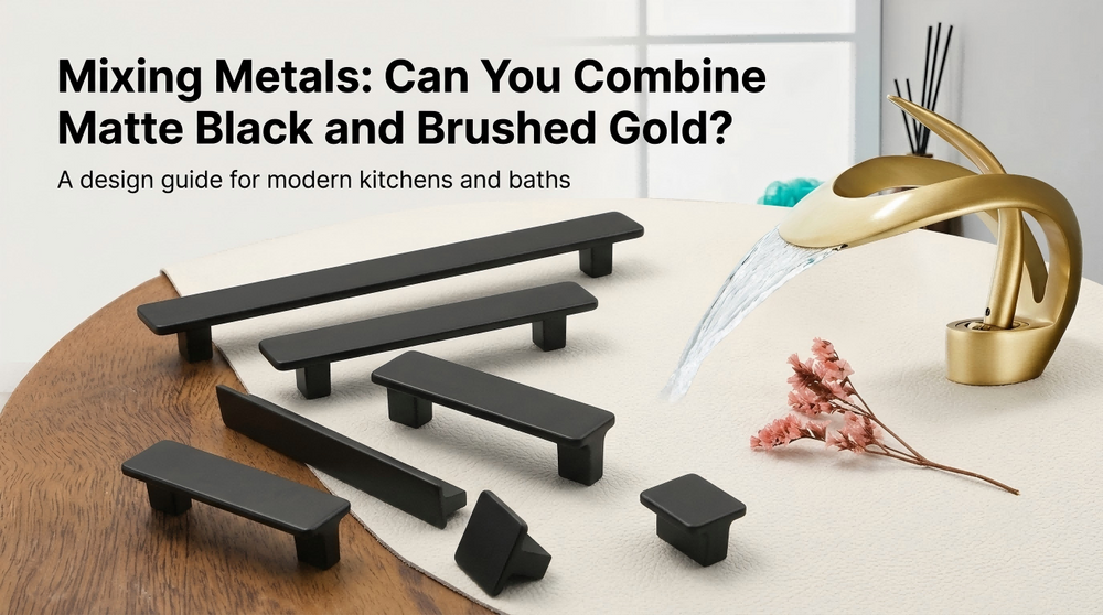 Can You Mix Matte Black Pulls with a Brushed Gold Faucet? (Design Guide)