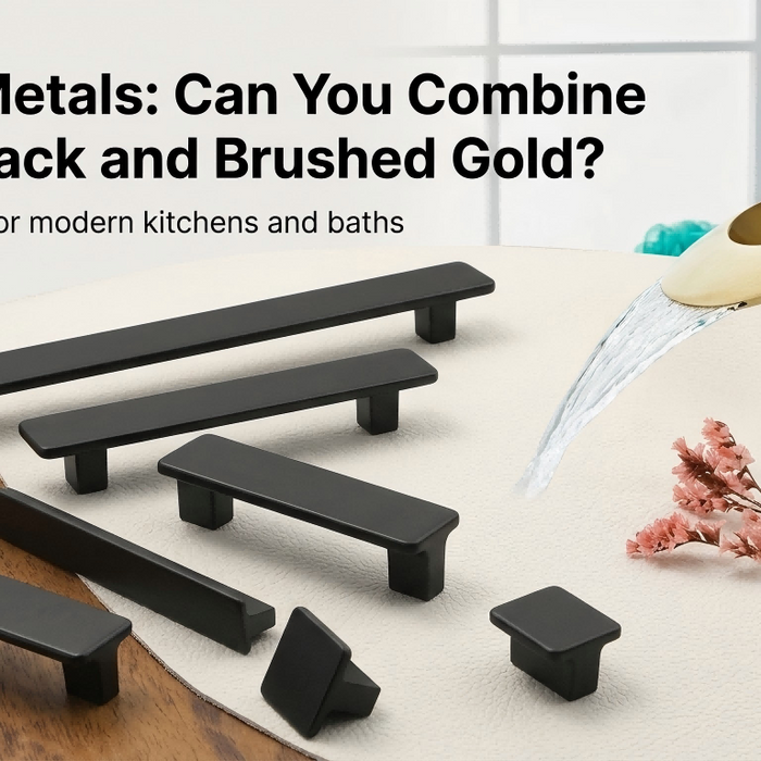 Can You Mix Matte Black Pulls with a Brushed Gold Faucet? (Design Guide)