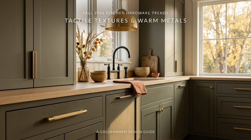 Fall 2026 Kitchen Hardware Trends: Warm Metals, Tactile Textures, and Modern Heritage