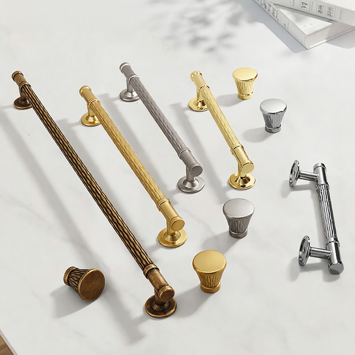 Fashionable Textured Zinc Alloy Cabinet Handles