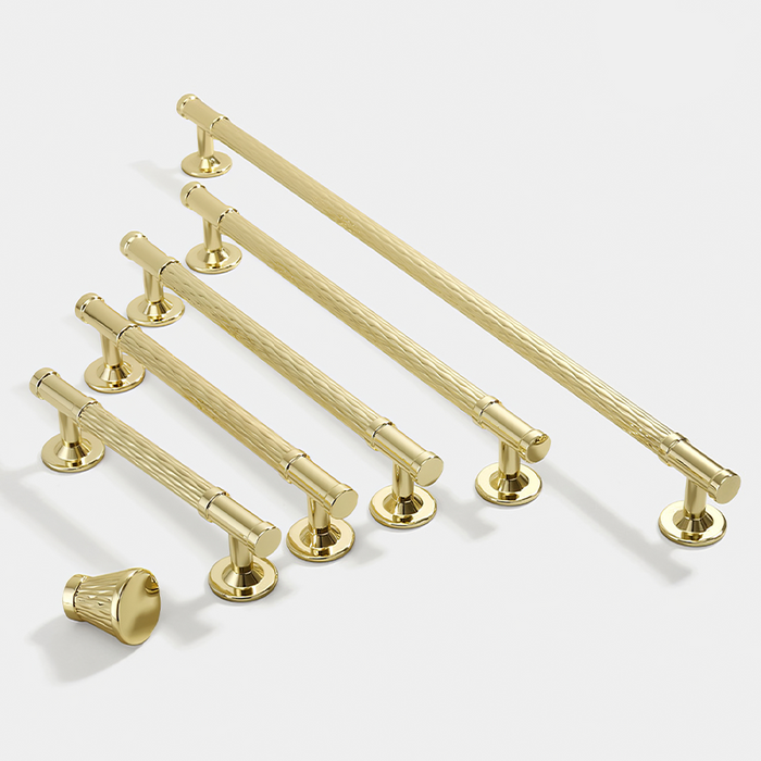 Fashionable Textured Zinc Alloy Cabinet Handles