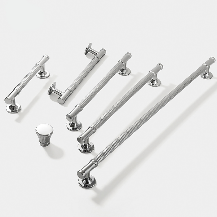 Fashionable Textured Zinc Alloy Cabinet Handles