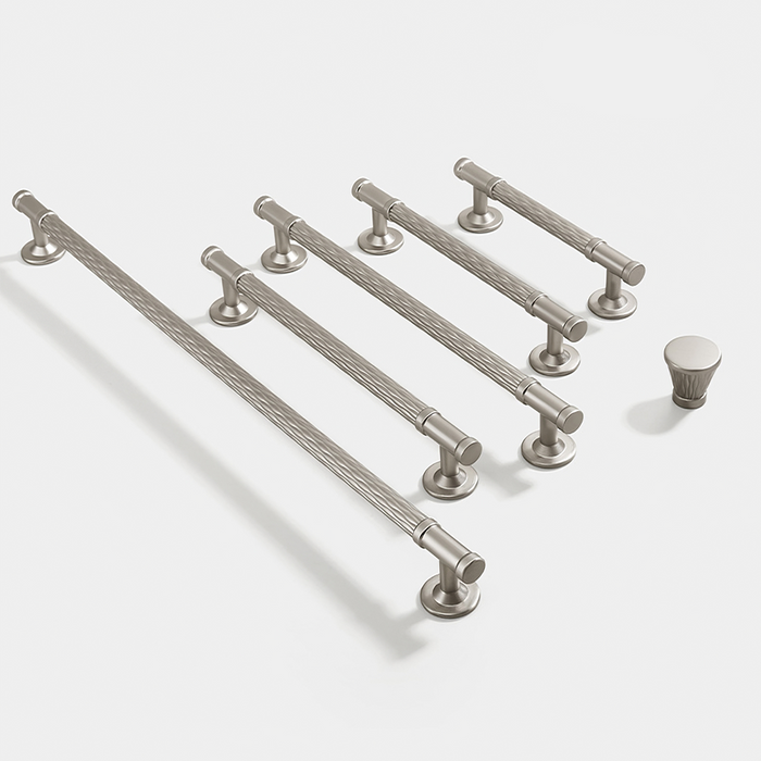 Fashionable Textured Zinc Alloy Cabinet Handles