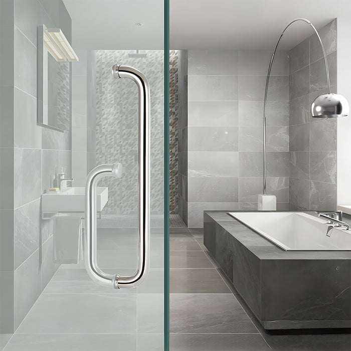 Bathroom 304 Stainless Steel Glass Door Handles