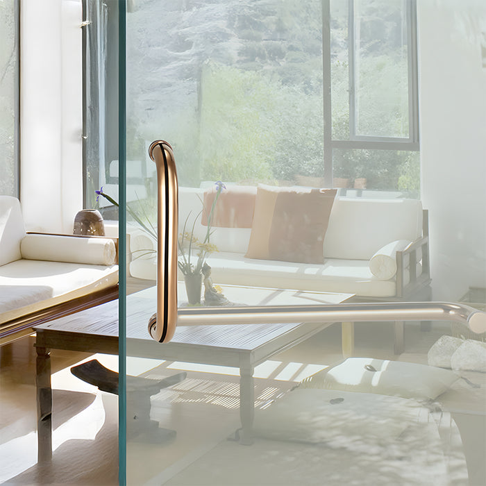 Bathroom 304 Stainless Steel Glass Door Handles