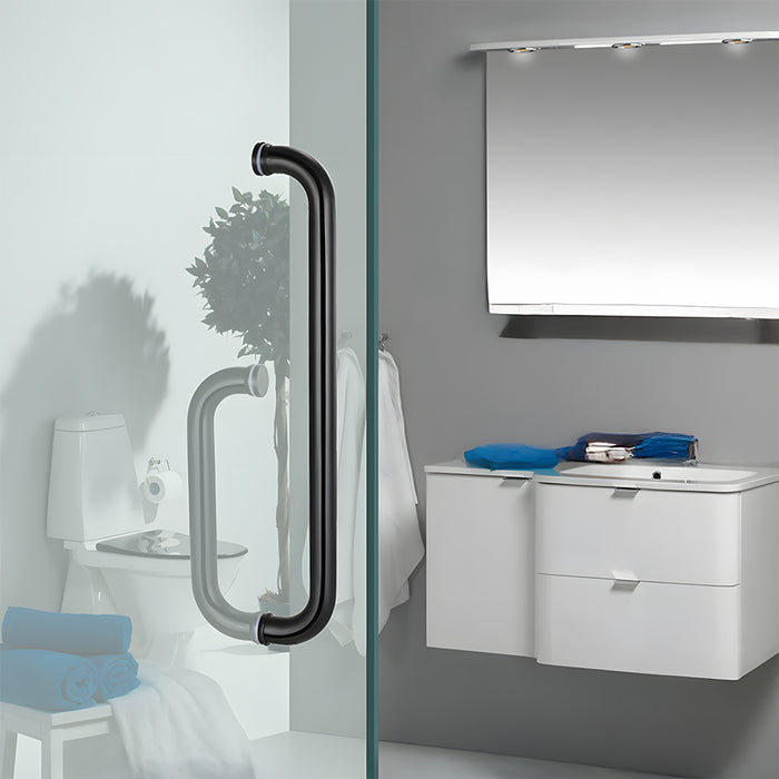 Bathroom 304 Stainless Steel Glass Door Handles