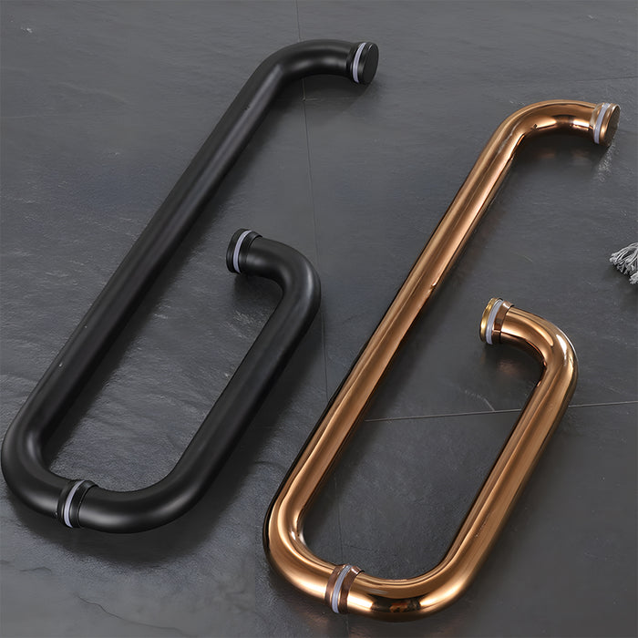 Bathroom 304 Stainless Steel Glass Door Handles