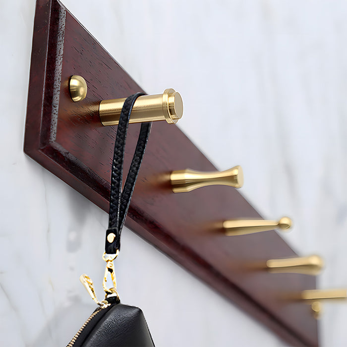 Modern Solid Brass Wall Mounted Wall Pegs