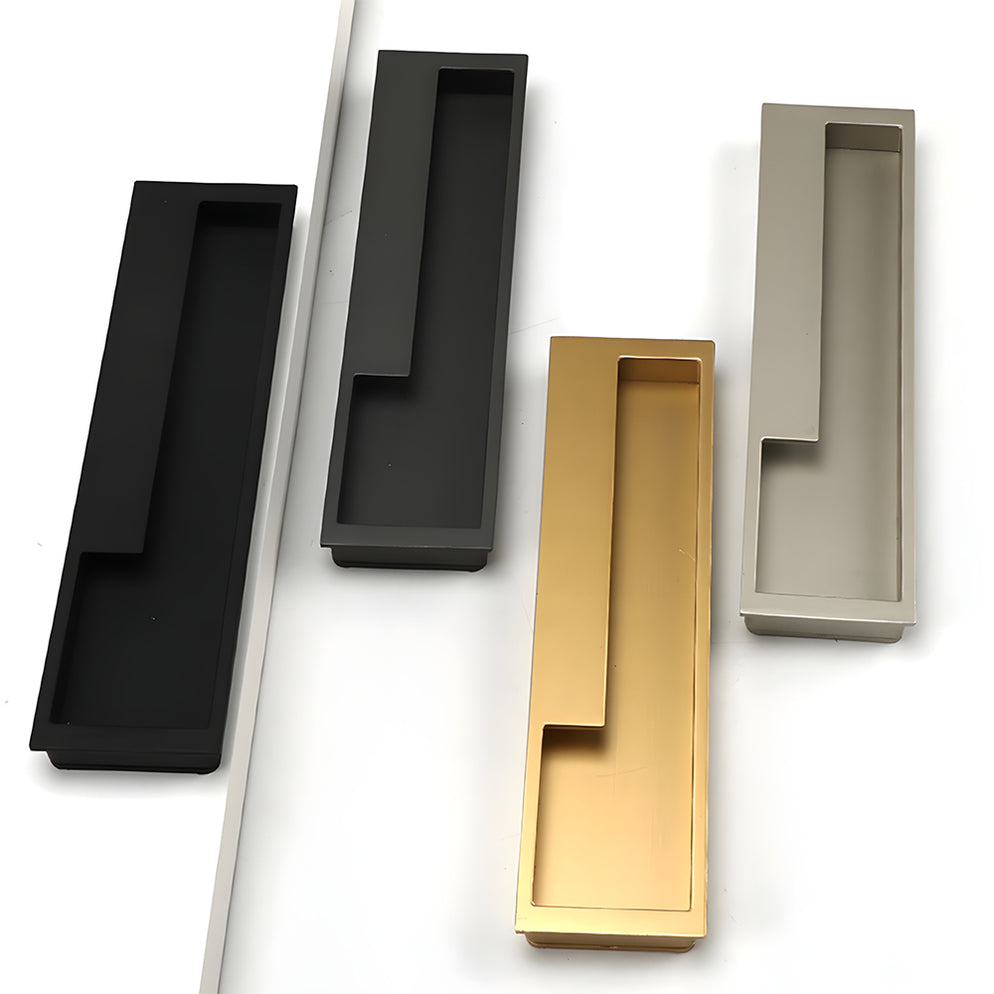 Polytec Recessed Handle Kitchen inset cabinet handles recessed drawer pull cabinet | Goldenwarm