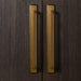 Modern Zinc Alloy Long Cabinet Pulls with Rectangle Backplate