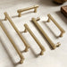 Modern Zinc Alloy Champagne Gold T Bar Cabinet Pulls