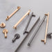 Modern Knurled Zinc Alloy Cabinet Pulls