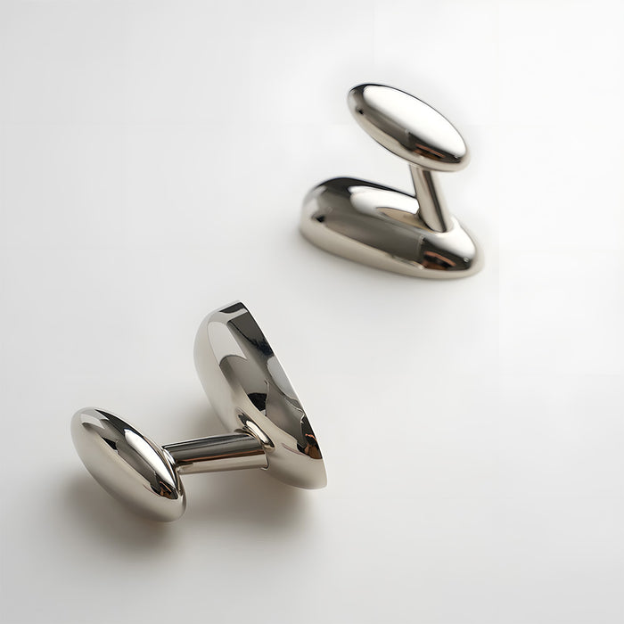 Modern Solid Brass Sculptural Pebble Coat & Towel Hooks