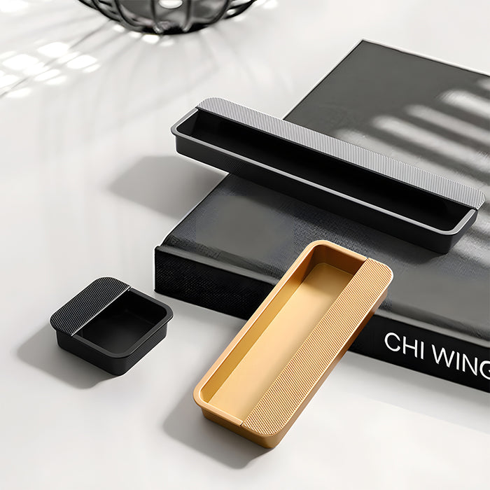 Stylish Metal Recessed Sliding Door Concealed Handles