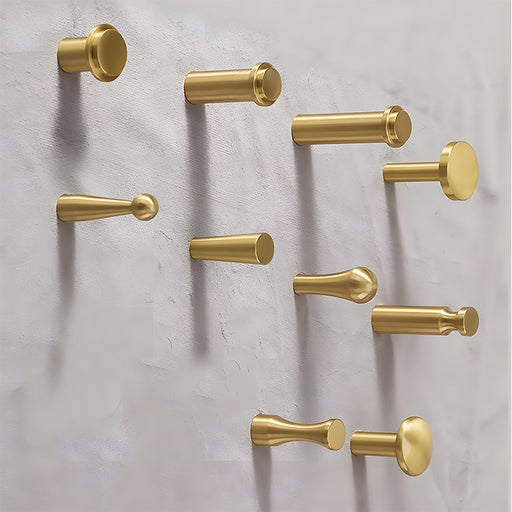 Modern Solid Brass Wall Mounted Wall Pegs