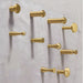 Modern Solid Brass Wall Mounted Wall Pegs