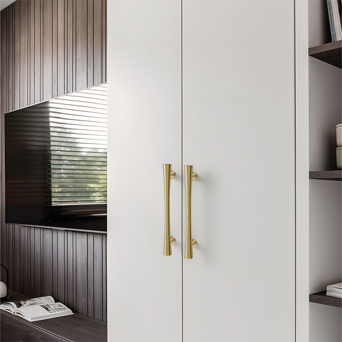 Simple Curved Zinc Alloy Cabinet Handles