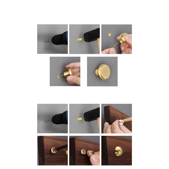 Modern Solid Brass Wall Mounted Wall Pegs