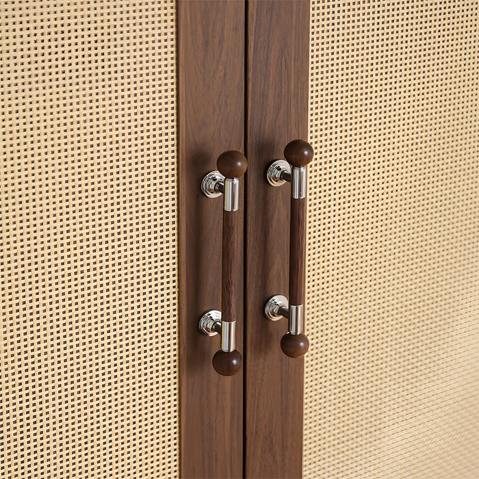 Medieval Brass Wooden Handle