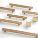 Modern Zinc Alloy Square Textured Grid Cabinet Pulls