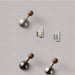 Modern Walnut & Zinc Alloy Cabinet Knobs & Wall Hooks