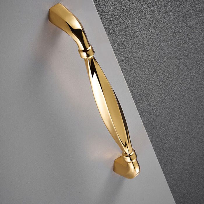 Gold Brass Modern Geometry Cabinet And Door Pulls