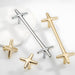 Modern Bright Silver Zinc Alloy Cabinet Pulls and Handles