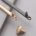 Modern Knurled Zinc Alloy Cabinet Pulls