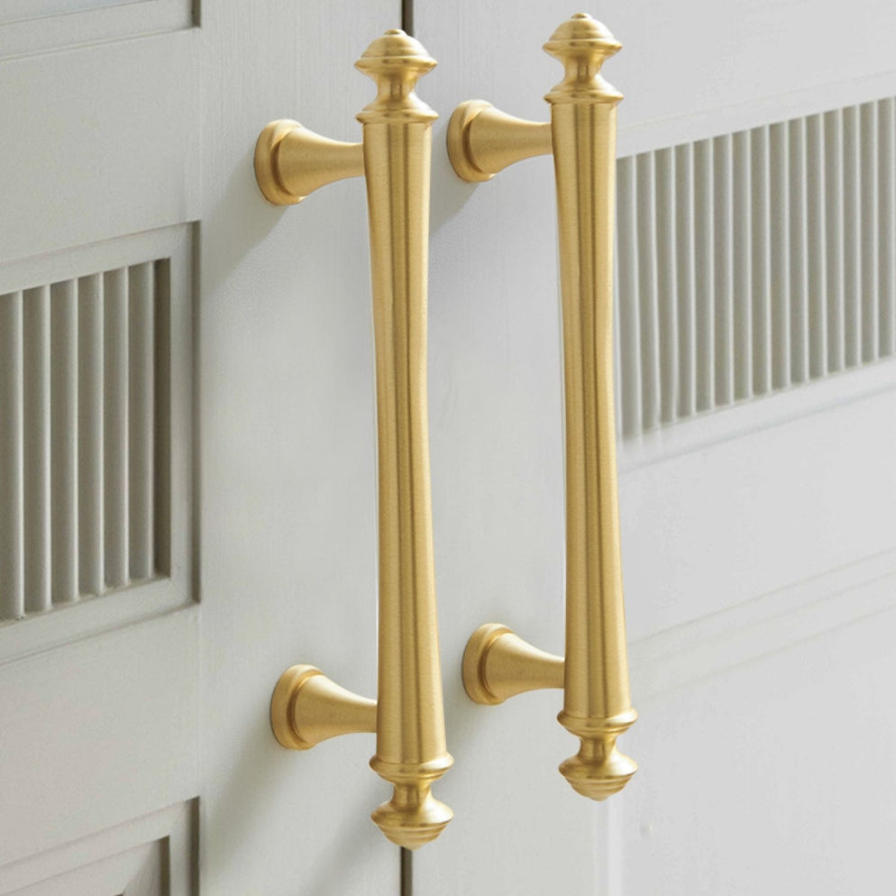 Goldenwarm Soild Gold Brass Drawer Pulls Kitchen Cupboard Cabinet Knobs