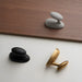 Modern Solid Brass Sculptural Pebble Coat & Towel Hooks