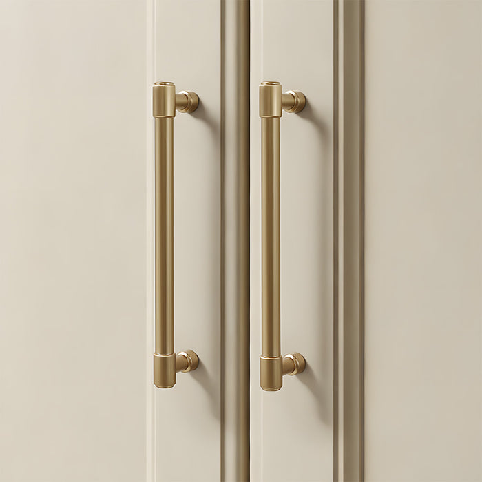 Modern Zinc Alloy Champagne Gold T Bar Cabinet Pulls