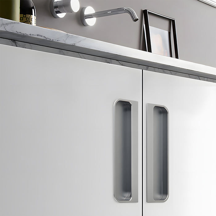 Sqaure Sliding Closet Door Handles Flush Pulls