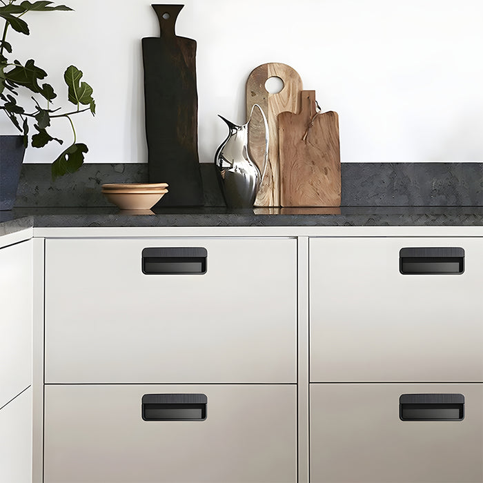 Stylish Metal Recessed Sliding Door Concealed Handles