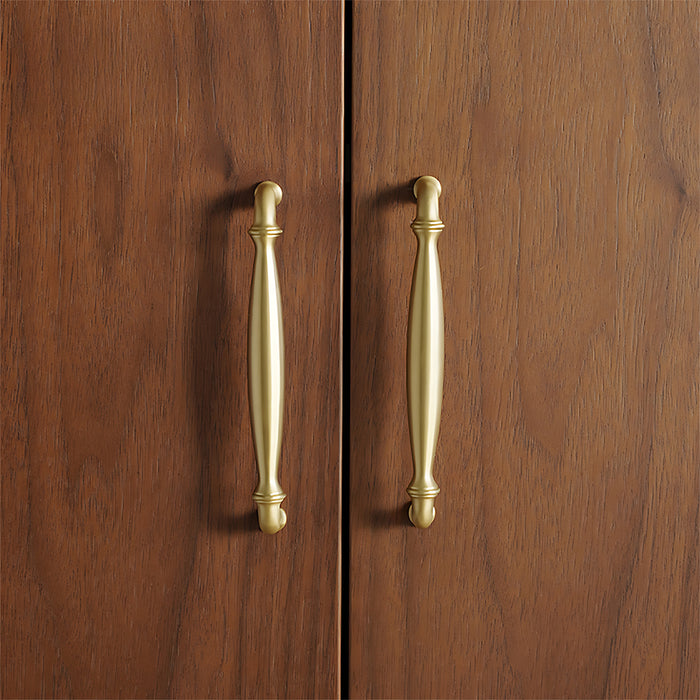 Neoclassical Pastoral Simple European Brass Cabinet Handle