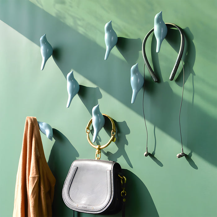 Decorative Bird Heavy Duty Resin Coat Hooks