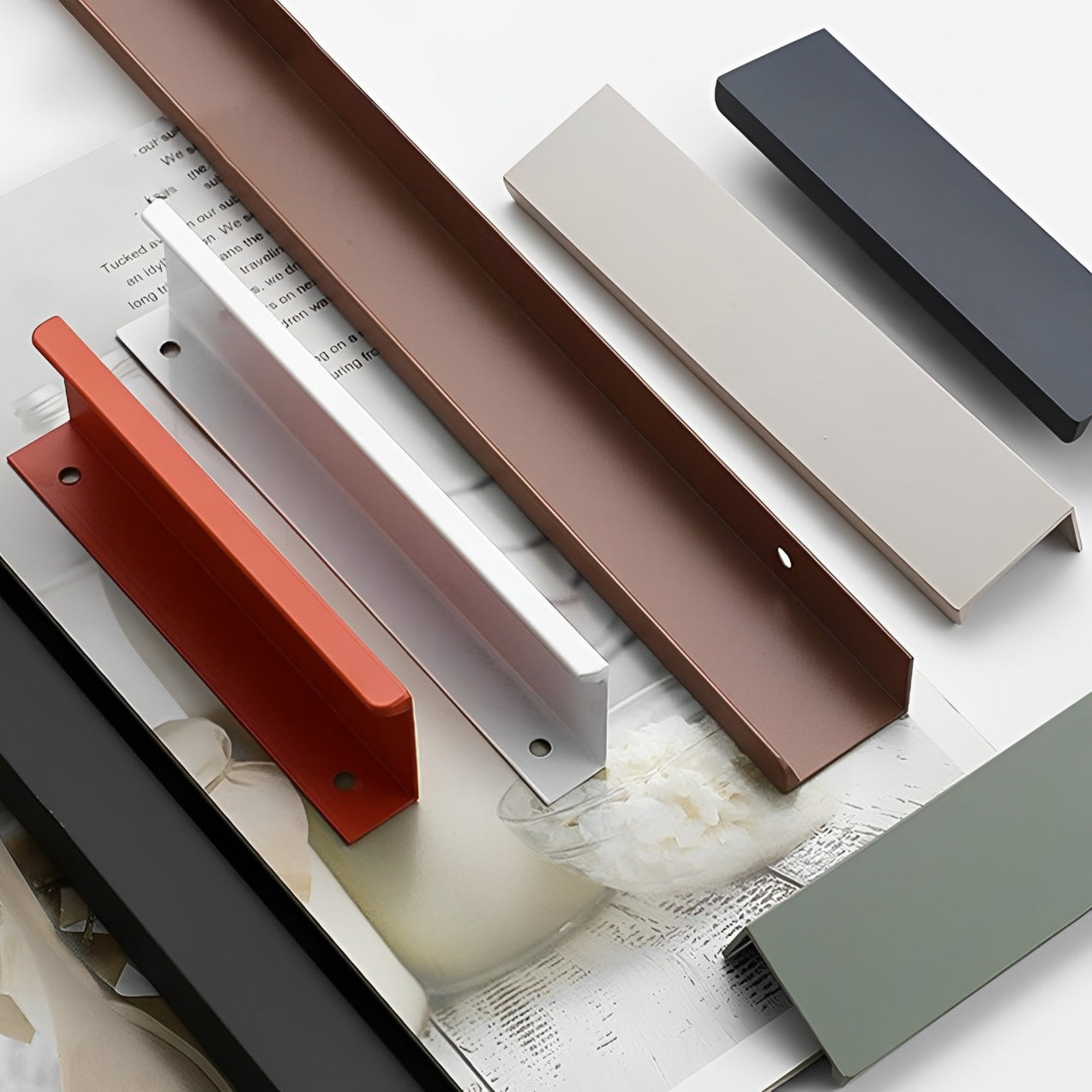 Goldenwarm Contemporary Minimalist Cabinet Handles and Knobs For Kitchen