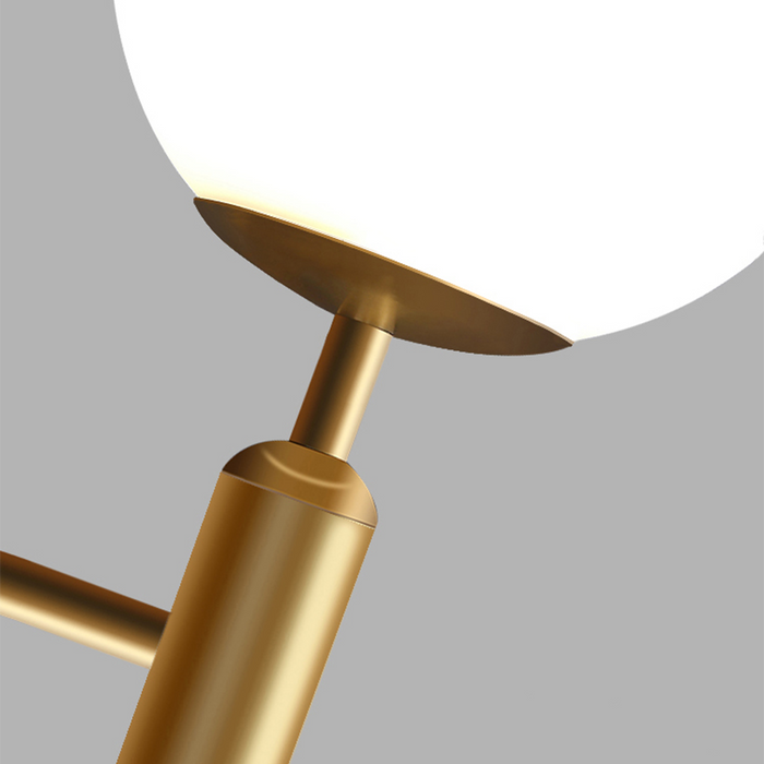 Modern Globe Glass Wall Sconce Light for Bedroom & Living Room