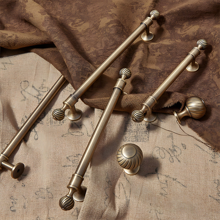 Antique Solid Brass Drawer Pulls Cabinet Handles