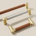 Modern Woven Leather Cabinet Pulls