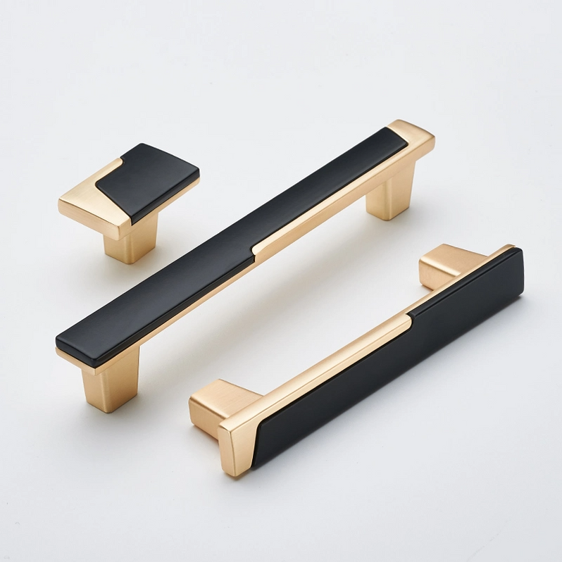 Modar Handles Goldenwarm Cabinet Handles&Knobs - Modern 2-Tone Kitchen Drawer Pulls