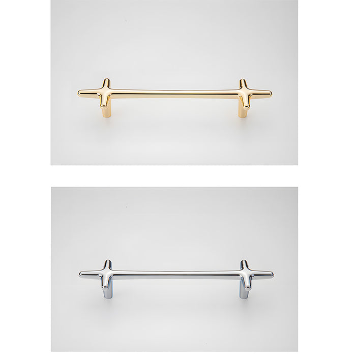Modern Bright Silver Zinc Alloy Cabinet Pulls and Handles