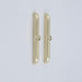 Modern Zinc Alloy Brushed Brass Cabinet Handles
