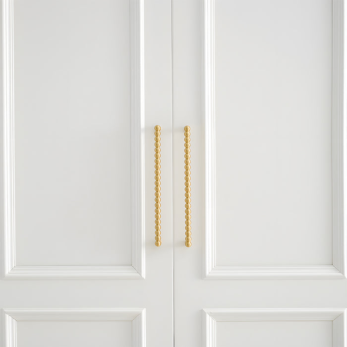 Vintage Spherical Brass Cabinet Handles