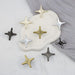 Modern Zinc Alloy Star Cross Cabinet Knobs