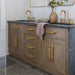Modern Zinc Alloy Long Cabinet Pulls with Rectangle Backplate